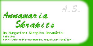 annamaria skrapits business card